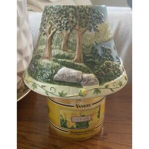 Woodlands Ceramic Jar Candle Large Shade Topper Jackel Int'l PAC Trees Flowers
